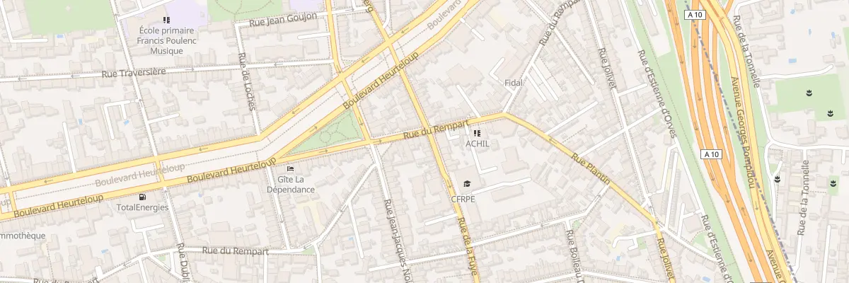 Plan du 17 Rue de la Fuye à Tours