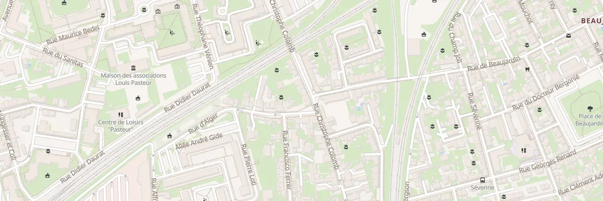 Plan du 45 Rue Christophe Colomb à Tours