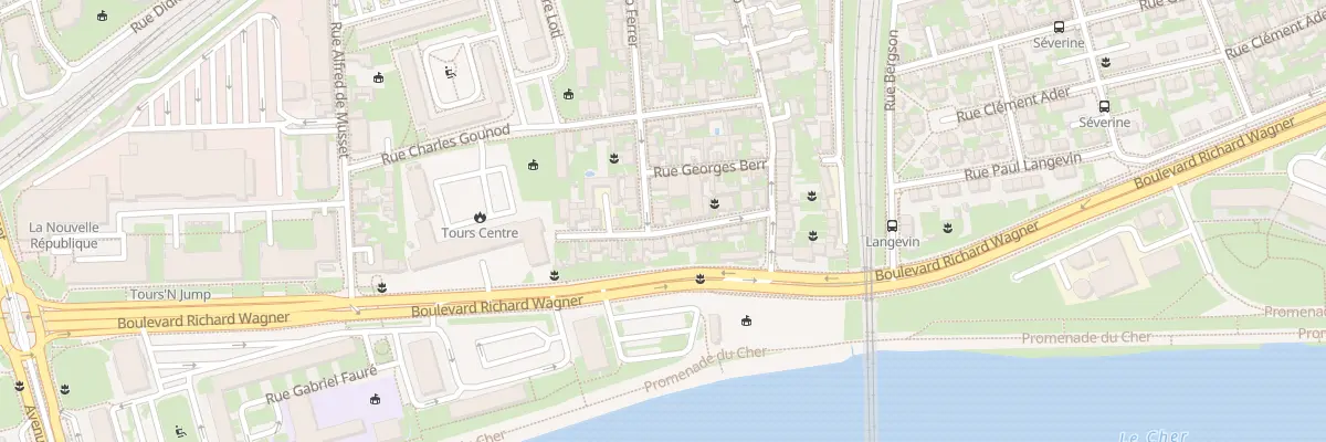 Plan du 22 Rue Georges Mahoudeau à Tours