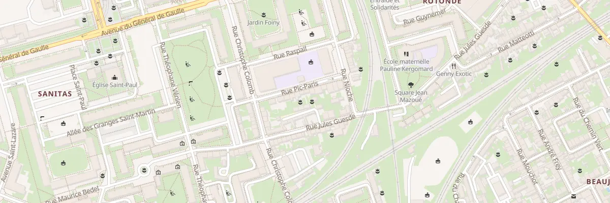Plan du 29 Rue Pic Paris à Tours