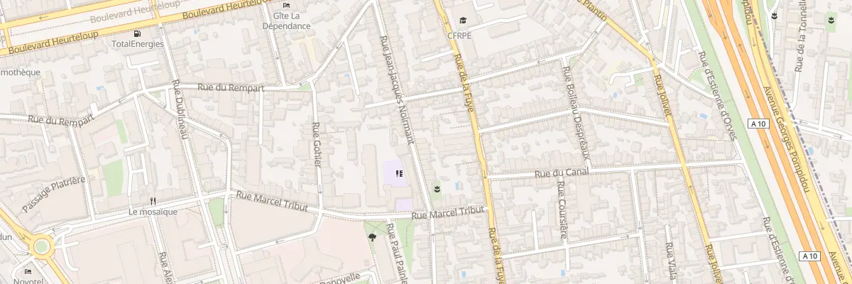 Plan du 44 Rue Jean-Jacques Noirmant à Tours