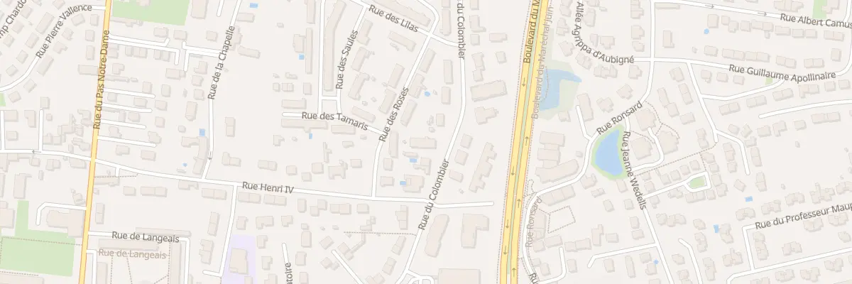 Plan du 48 Rue du Colombier à Tours