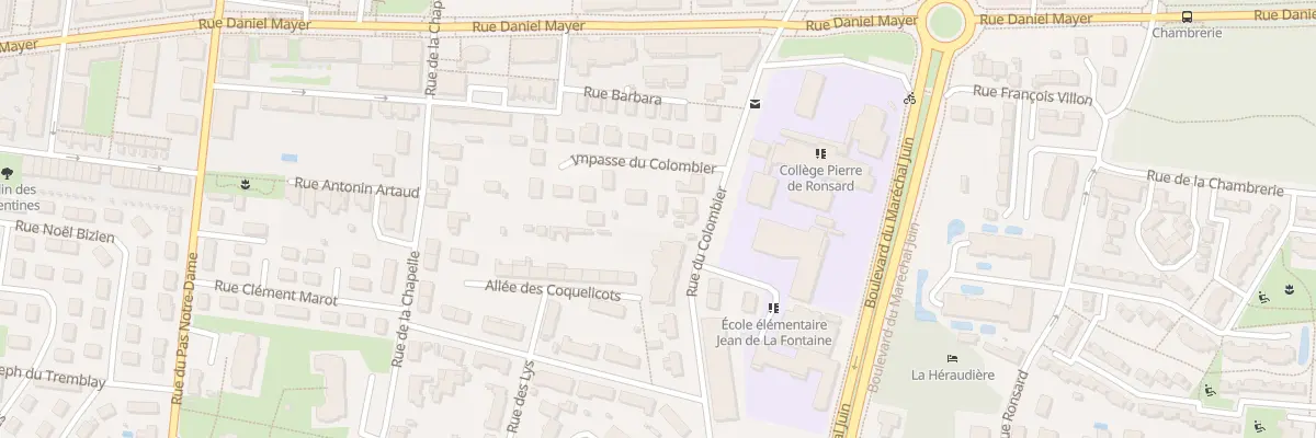 Plan du 88 Rue du Colombier à Tours