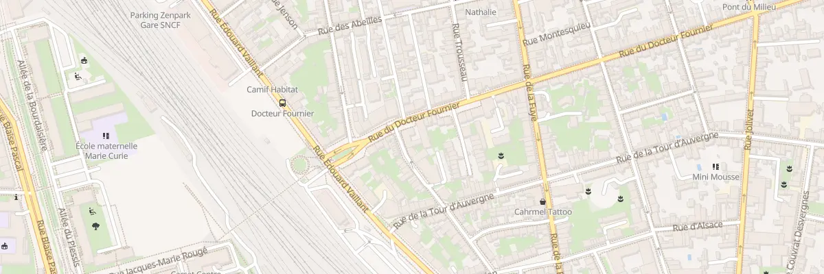 Plan du 15 Rue du Docteur Fournier à Tours