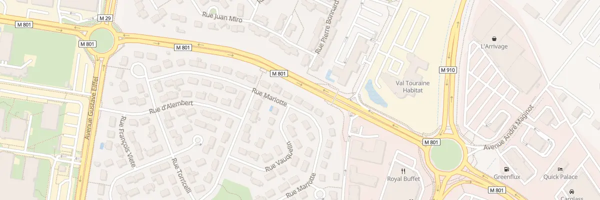 Plan du 36 Rue Mariotte à Tours