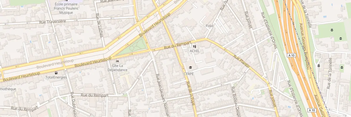 Plan du 25 Rue de la Fuye à Tours