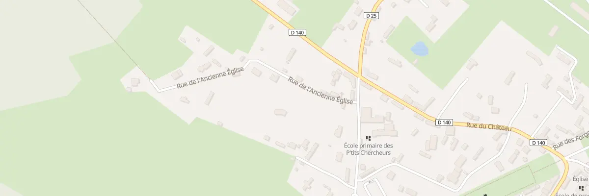 Plan du 1B Rue de l’Ancienne Eglise à Mesnil-en-Ouche