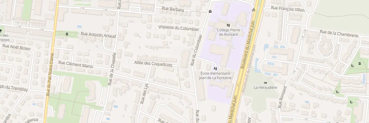 Plan du 82 Rue du Colombier à Tours