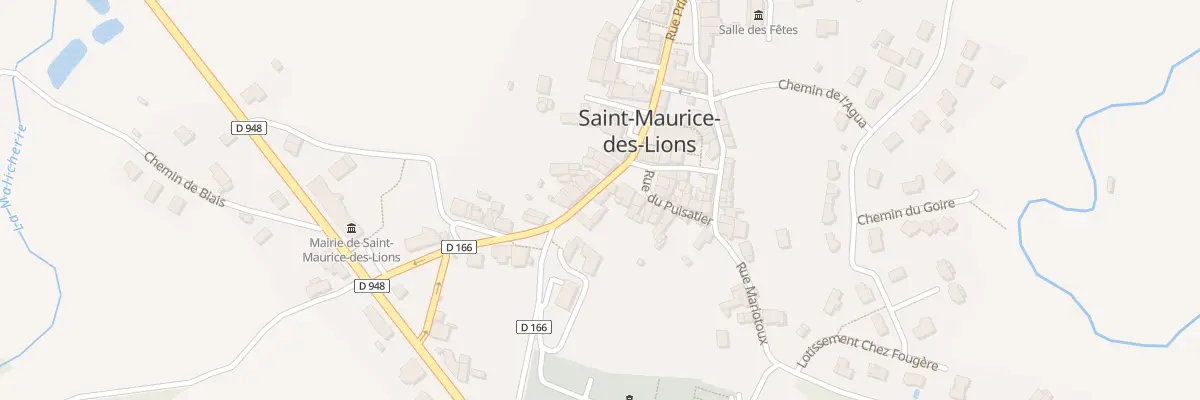 Plan du 8 Rue Principale à Saint-Maurice-des-Lions