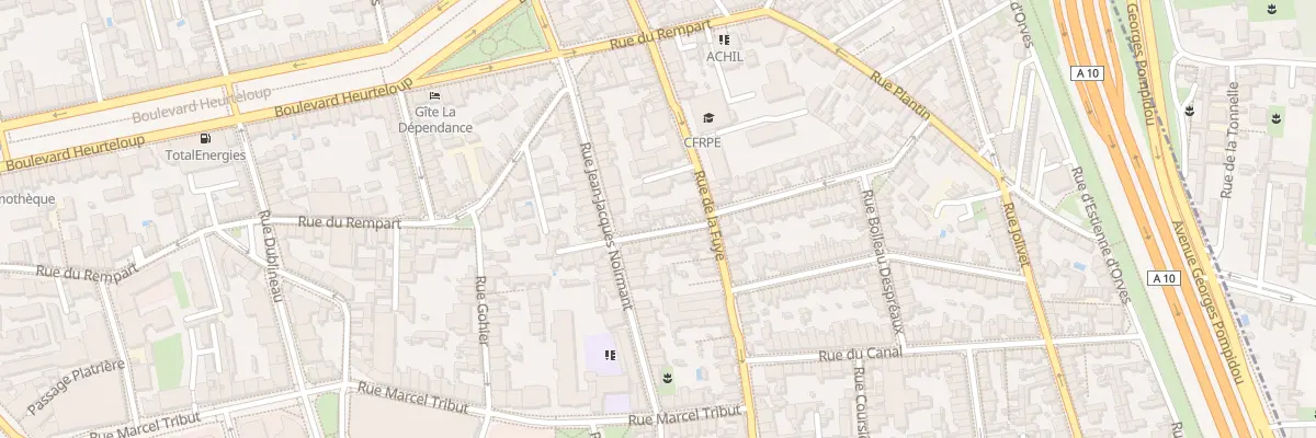 Plan du 50 Rue de Madagascar à Tours