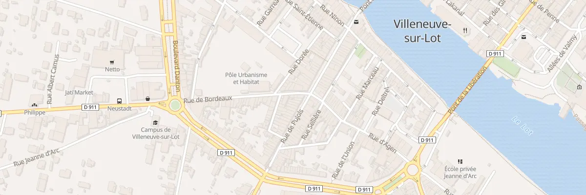 Plan du 5 Rue de Bordeaux à Villeneuve-sur-Lot
