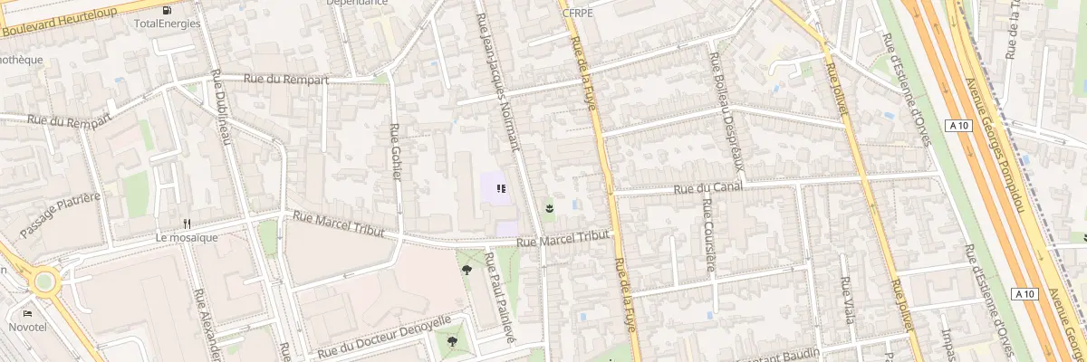 Plan du 54 Rue Jean-Jacques Noirmant à Tours