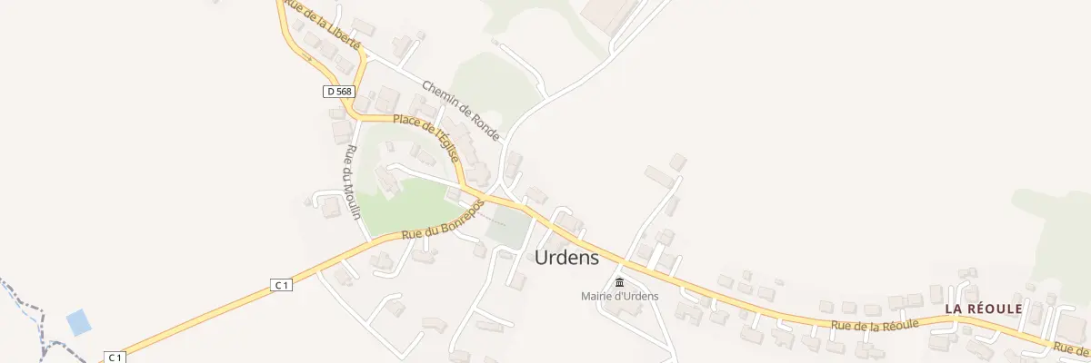 Plan du 5084 Rue de la Réoule à Urdens