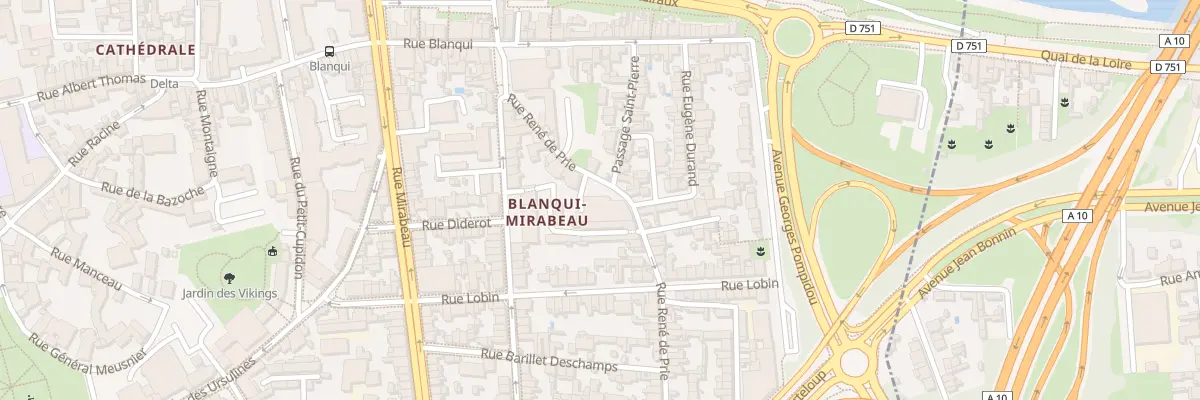 Plan du 25 Rue René de Prie à Tours