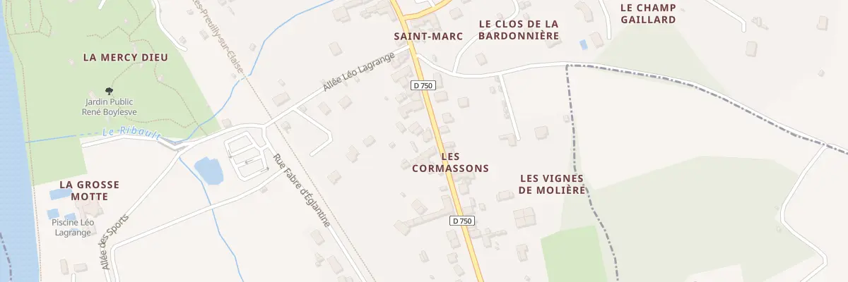 Plan du 15 Av du Mal Leclerc à Descartes