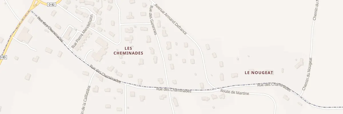 Plan du 5000 Rue des Garennes à Champagnac-de-Belair