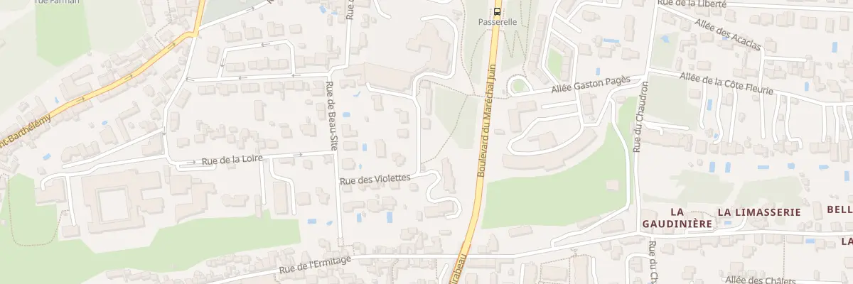 Plan du 9001 Rue des Violettes à Tours