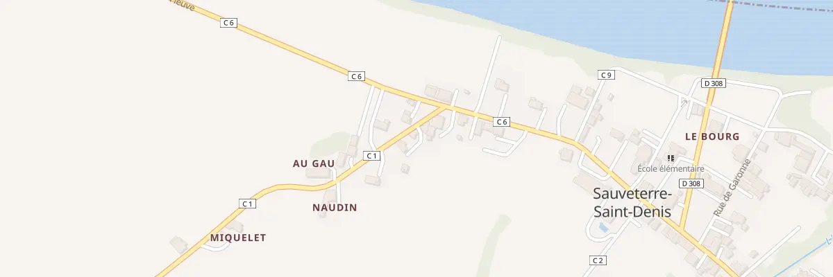 Plan du 61 Naudin à Sauveterre-Saint-Denis
