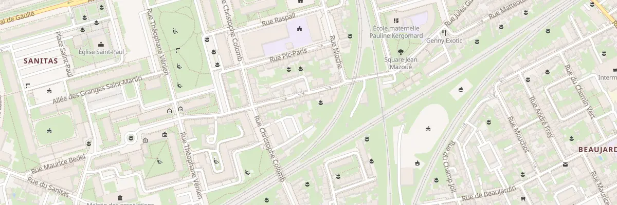 Plan du 37 Rue Jules Guesde à Tours