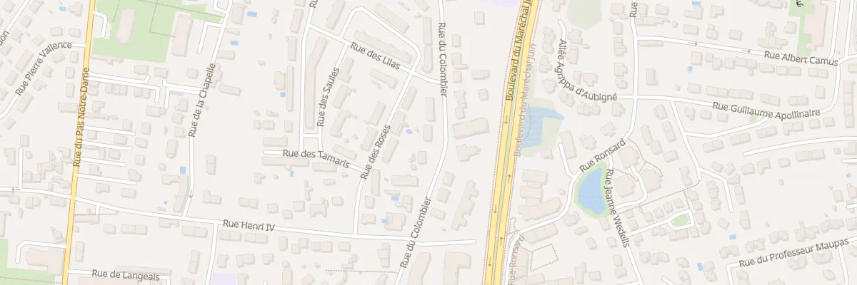 Plan du 54 Rue du Colombier à Tours