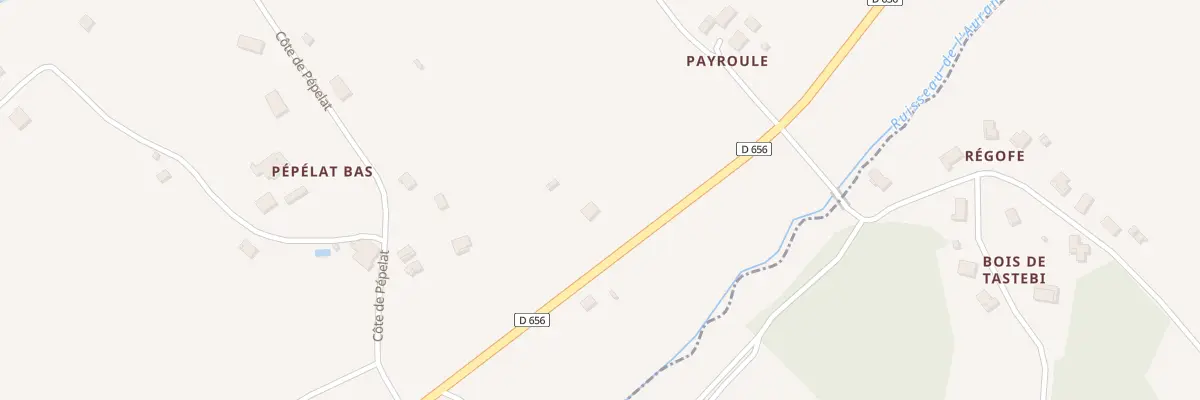 Plan du 1849 Rte de Cahors à Bajamont