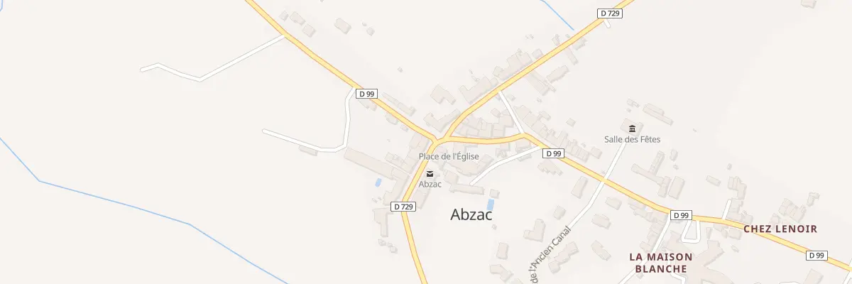 Plan du 2 Rte des Lavandieres à Abzac