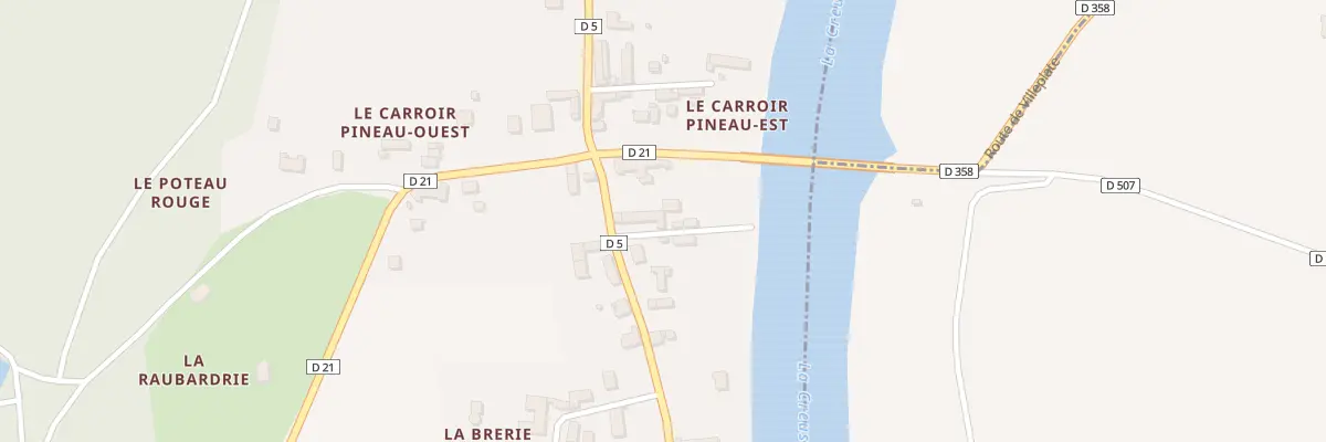 Plan du 5082 Le Carroir Pineau Est à Leugny