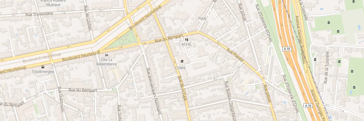 Plan du 36 Rue de la Fuye à Tours