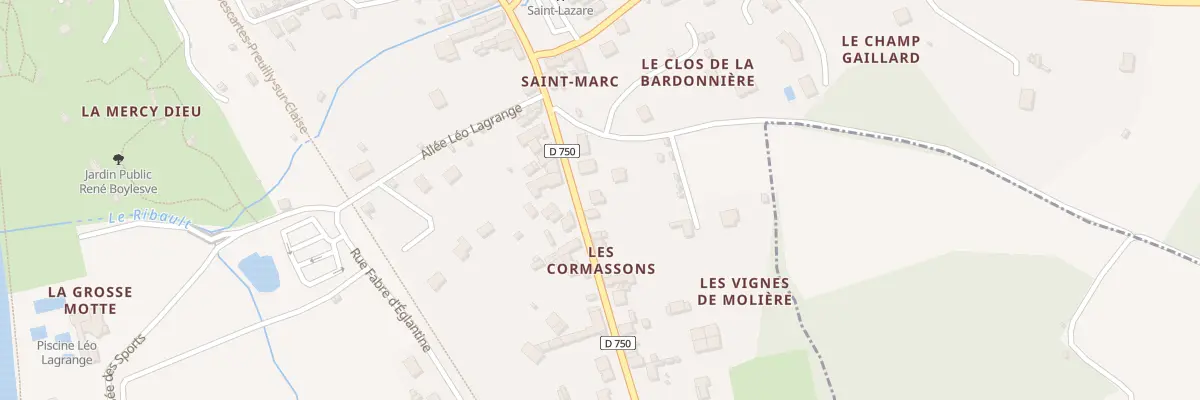 Plan du 12 Av du Mal Leclerc à Descartes