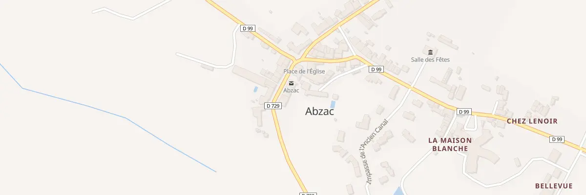 Plan du 13 Rte des Lavandieres à Abzac