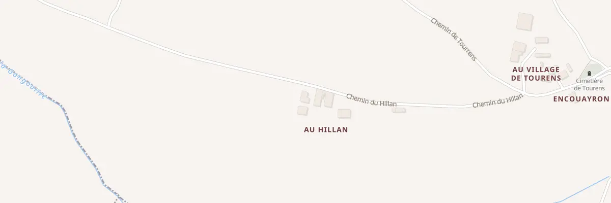 Plan du 5030 Au Hillan à Tourrenquets