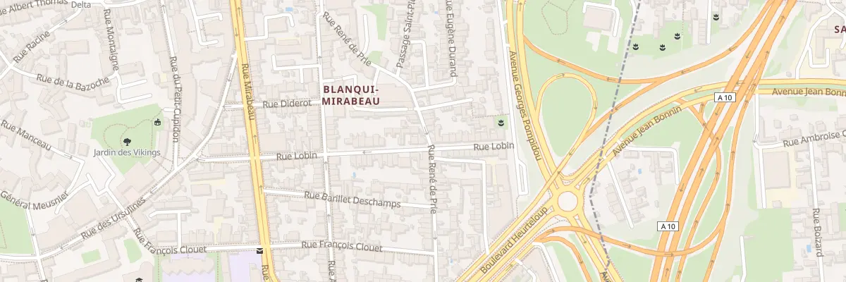 Plan du 45 Rue René de Prie à Tours