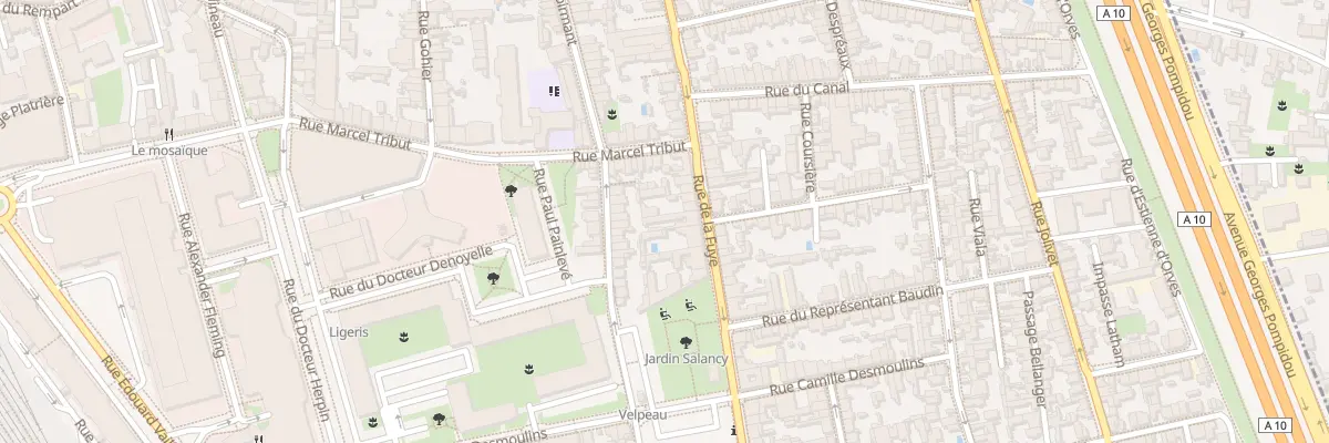 Plan du 91 Rue de la Fuye à Tours
