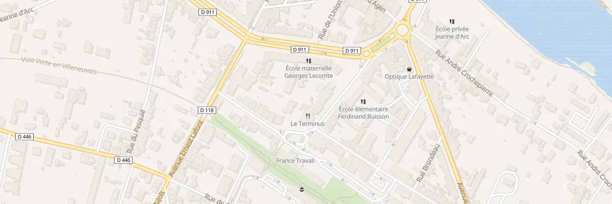Plan du 14 Av Lazare Carnot à Villeneuve-sur-Lot