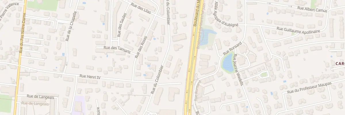Plan du 25 Rue du Colombier à Tours