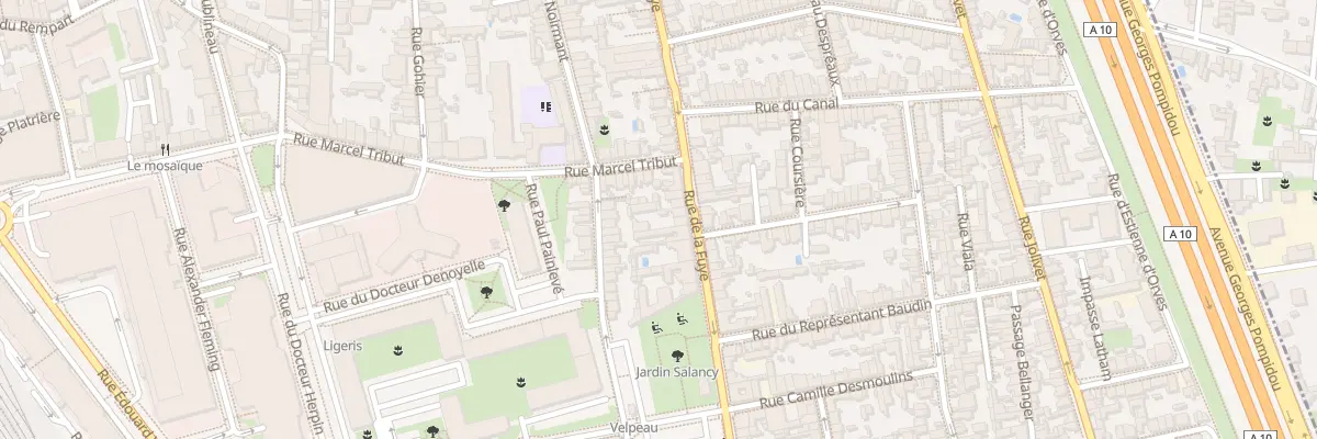 Plan du 87 Rue de la Fuye à Tours