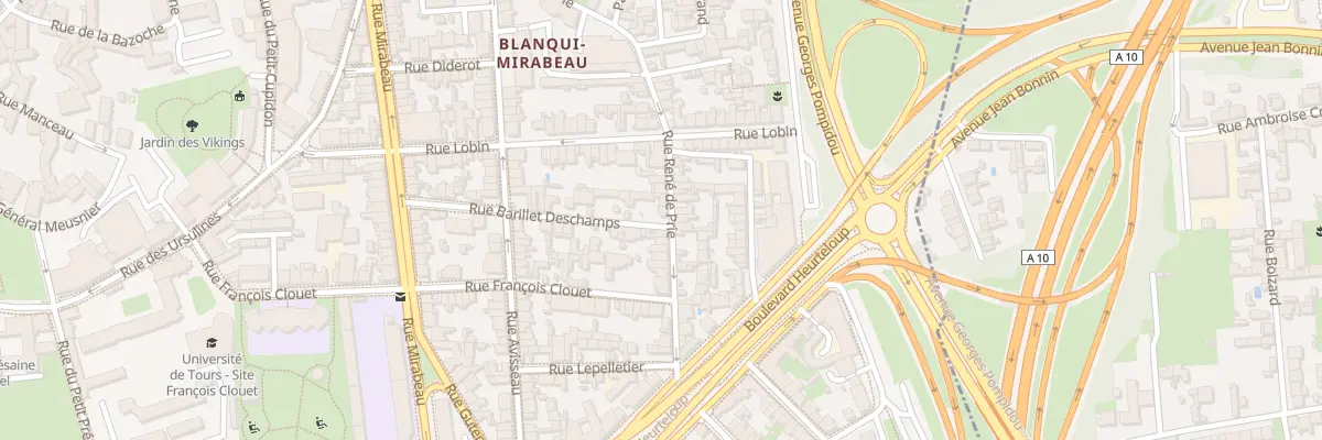 Plan du 57 Rue René de Prie à Tours