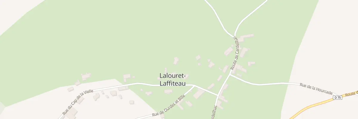 Plan du Pre Bediaou à Lalouret-Laffiteau