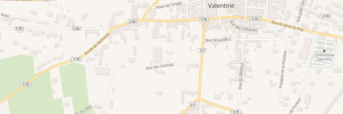 Plan du 1 Rue des Champs à Valentine