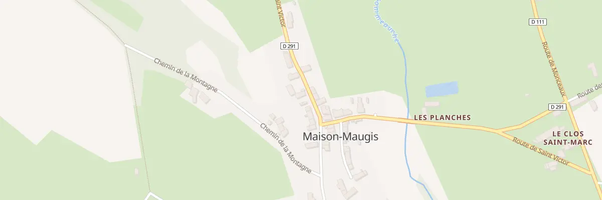 Plan du 495 Rte de Saint Victor à Cour-Maugis sur Huisne