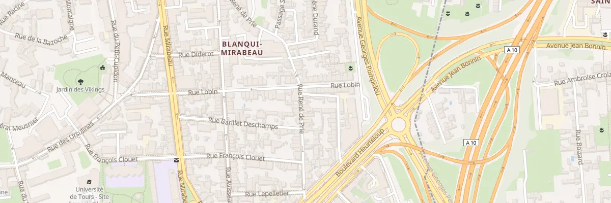 Plan du 52 Rue René de Prie à Tours