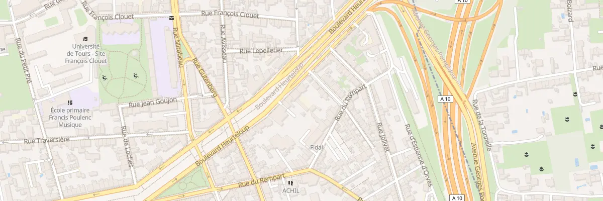 Plan du 155 Bd Heurteloup à Tours