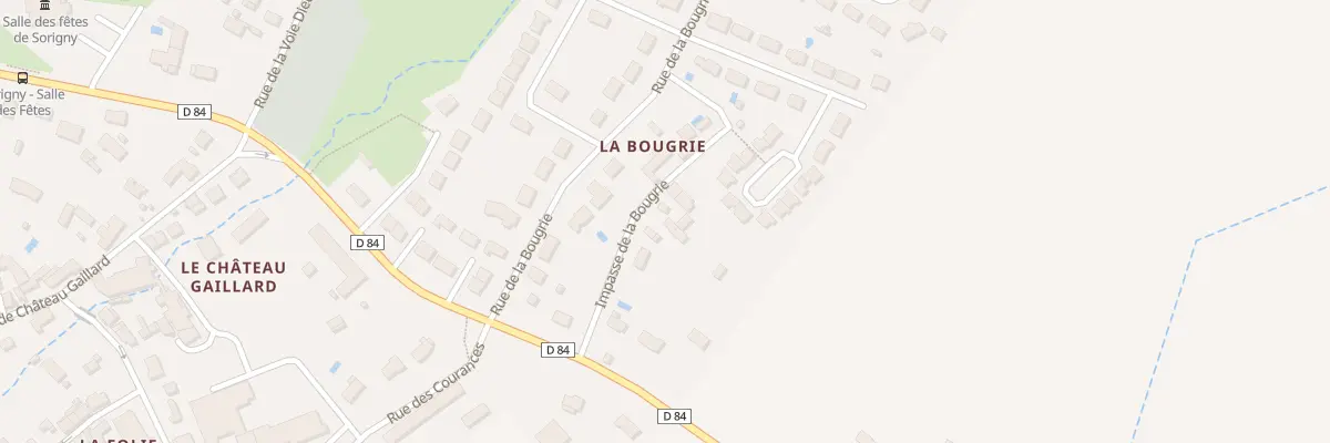 Plan du 5848 La Bougrie à Sorigny