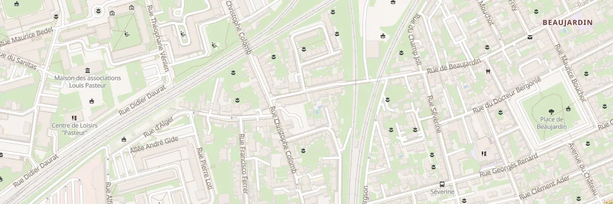 Plan du 7 Rue de Beaujardin à Tours