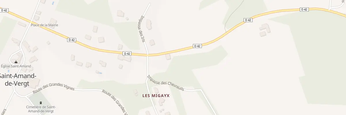 Plan du 420 Rte du Docteur Laroche à Saint-Amand-de-Vergt