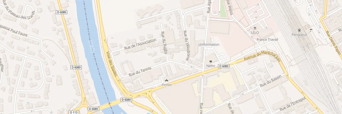 Plan du 16 Rue Gilbert et Claude Noziere à Périgueux