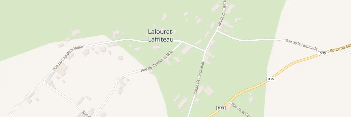 Plan du 29 Ourdes et Bille à Lalouret-Laffiteau