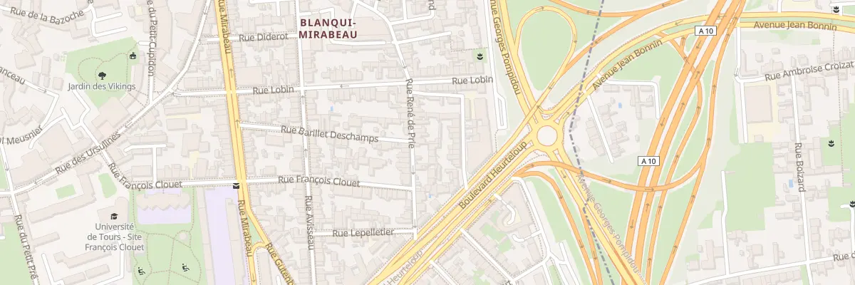 Plan du 64 Rue René de Prie à Tours