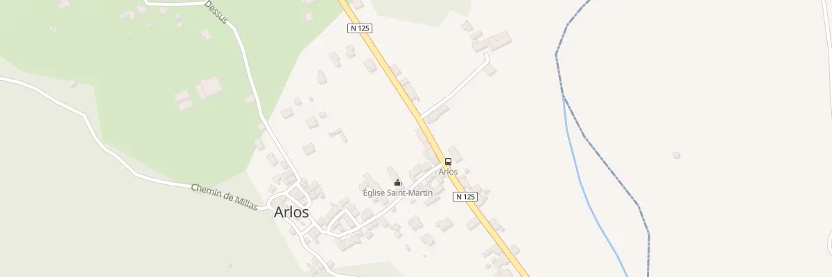 Plan du 40 Le Village à Arlos