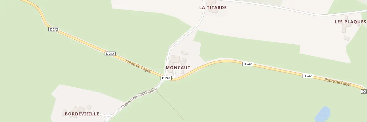 Plan du 5048 Moncaut à Castex